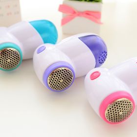 Electric Remove Sweater Pilling Machine Portable Clothes Fabric Shaver Hair Ball Trimmer Lint Remover Fuzz Shaver Fluff Wool Granule (Color: Purple)